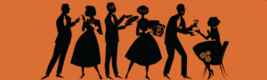 Old time party graphic