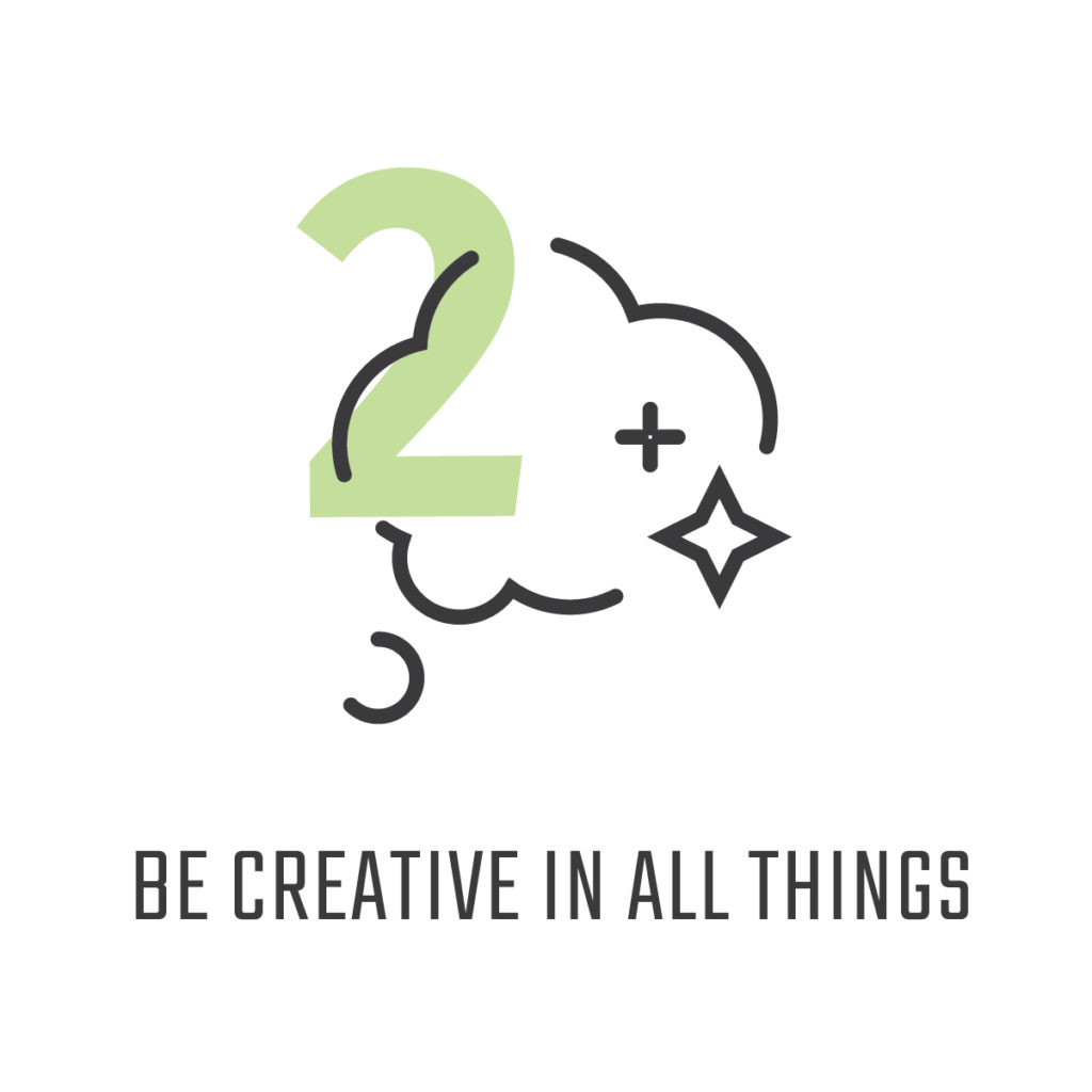 Be creative in all things