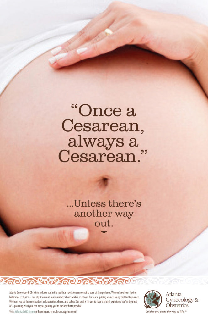 Once a cesarean, always a cesarean Ad
