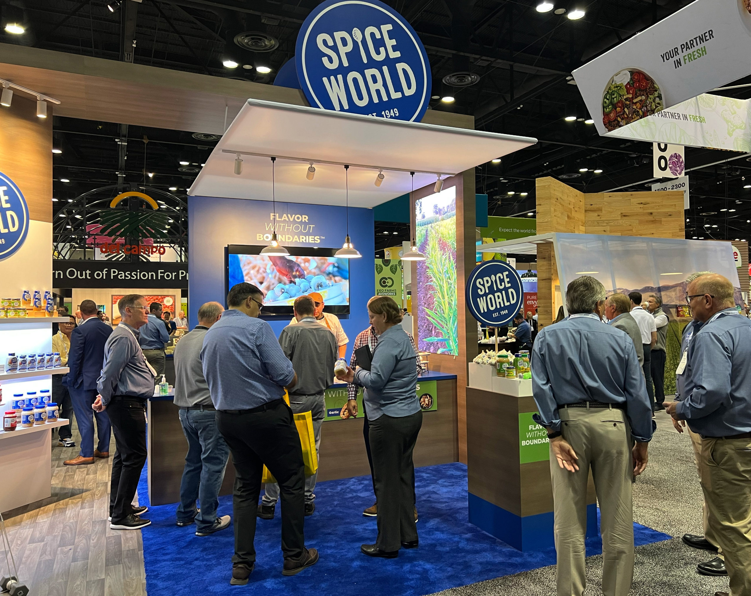 Spice World booth at a tradeshow