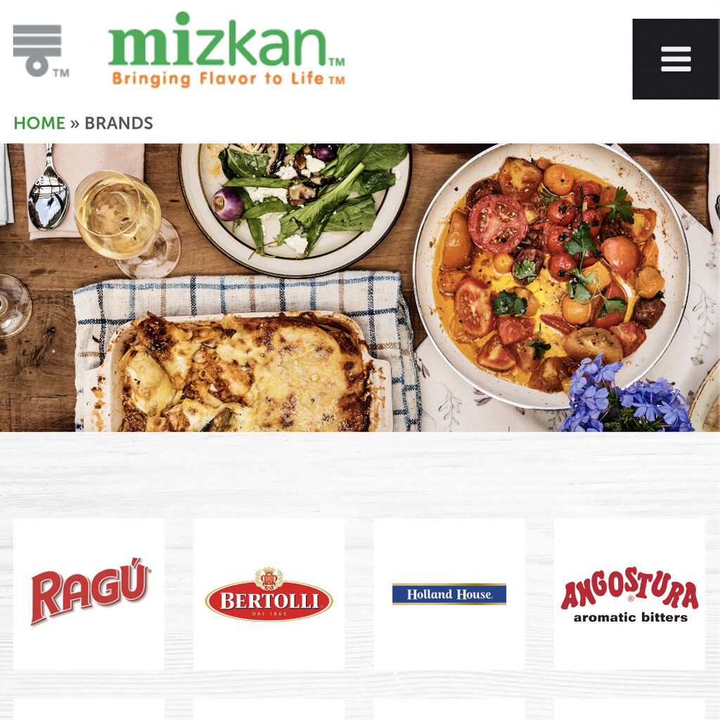 Mizkan website